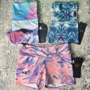 Sutra Women's Lot Of 3 Pair Activewear  Pant & Short Set Size Small